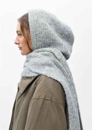 Milu scarf knit balaclava Light Grey Melange Object 
